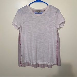 Loft Mixed Media Tee Size Small